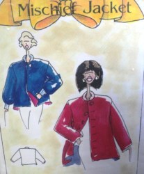 CDN BOXY REVERSE/UNLINED TRAVEL/BED MISCHIEF JACKET PATTERN S-XL